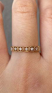 Milgrain Square Ring