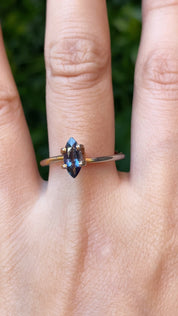 0.80ct Marquise Cut Blue Madagascar Sapphire SF459