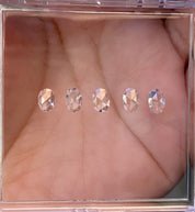 0.28-0.33ct Calibrated Oval Rose Cut Diamond (6.0mm)