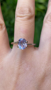 1.51ct Oval Cut Lavender Srilanka Sapphire SO610