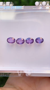 0.70ct Calibrated Oval Purple Sapphires (7.0mm) CS276