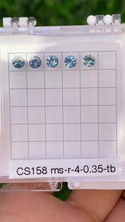 4mm 0.35ct サファイア モンタナ産