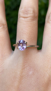 1.50ct Oval Cut Lavender Purple Madagascar Sapphire SO579