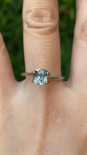 1.65ct Cushion Cut Aqua Blue Montana Sapphire Sapphire SF550