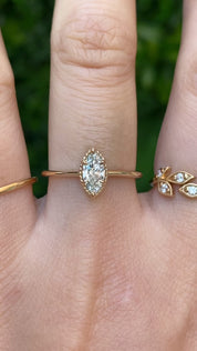 Ava Ring 0.50ct Lab Diamond, 14k Yellow Gold (One of a kind)