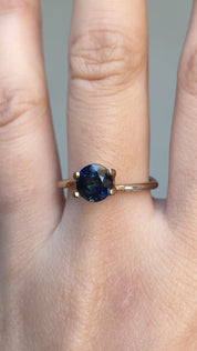 1.52ct ラウンドカット ダークティールブルーサファイア オーストラリア産 SR299