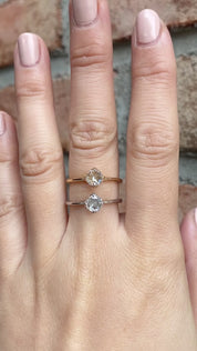 【一点物】アリスリング枠 ラウンドローズカットダイヤモンド 0.40ct