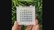 0.30ct Calibrated Round Montana Sapphires (4.0mm) CS073