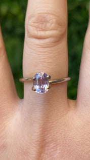 1.44ct Oval Cut Lavender Purple Madagascar Sapphire so627