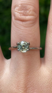 1.51ct Round Cut Green Montana Sapphire Sapphire SR469