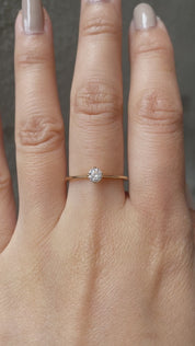 【一点物】アリスリング枠 ブリリアントカットダイヤモンド 0.25ct
