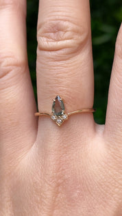 Genevie Ring, 0.35ct Madagascar Sapphire