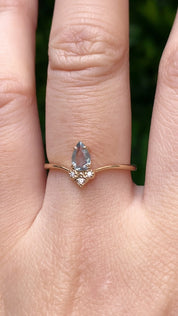 Genevie Ring, 0.35ct Madagascar Sapphire