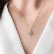 Starburst Diamond Pave Necklace