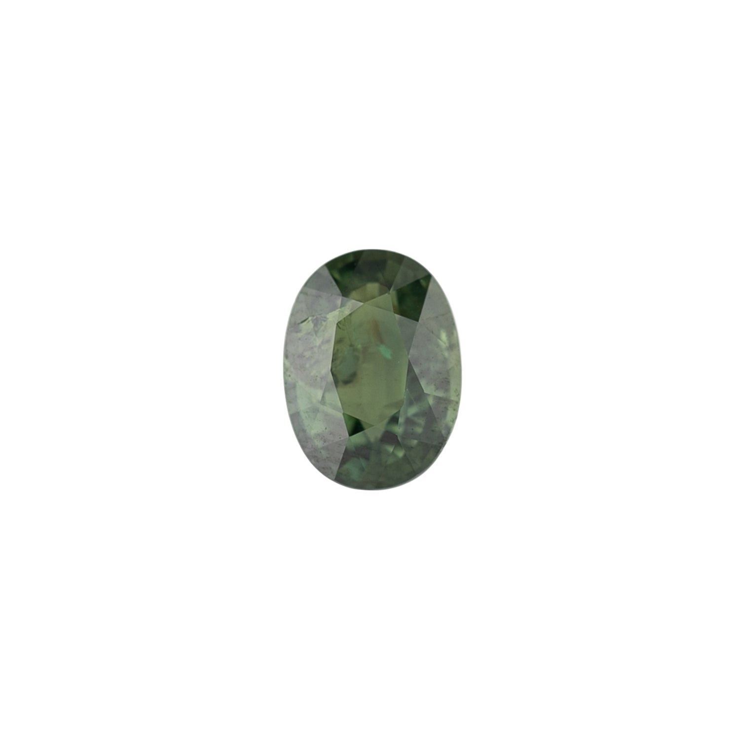 1.53ct Oval Cut Green Madagascar Sapphire SO571