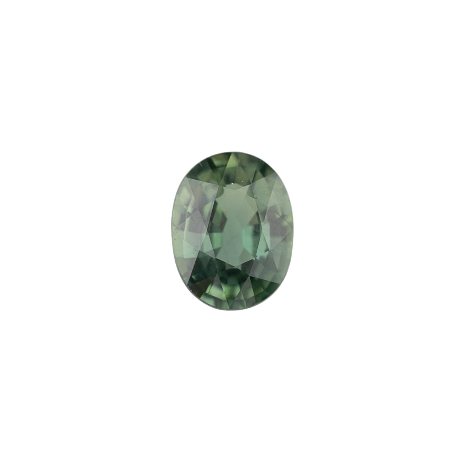 1.58ct Oval Cut Green Madagascar Sapphire SO572