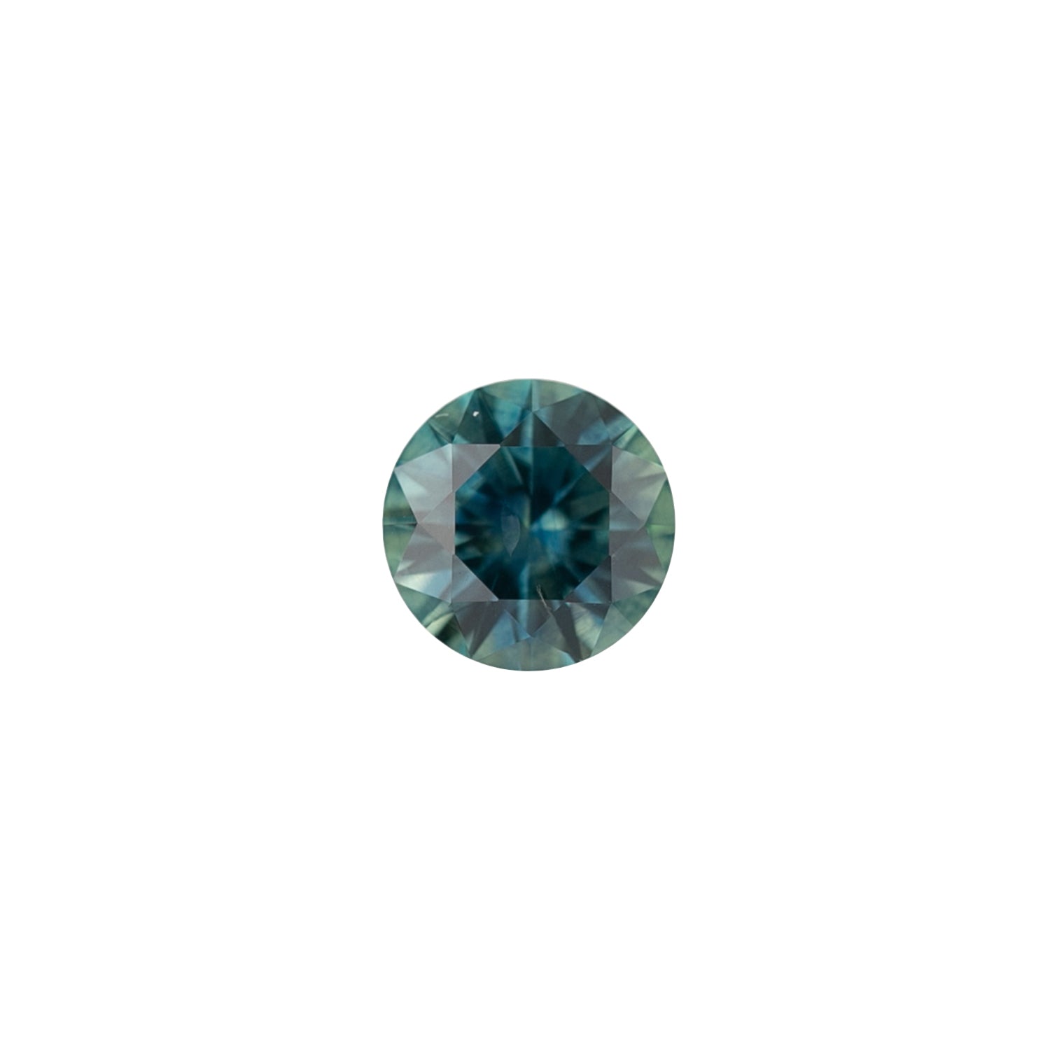 1.39ct Round Cut Teal Blue Montana Sapphire SR385