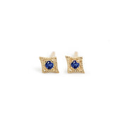 Birthstone Star Stud Earrings