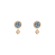 Montana Sapphire Moon & Star Stud Earrings
