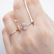 Celeste Oval Diamond Ring