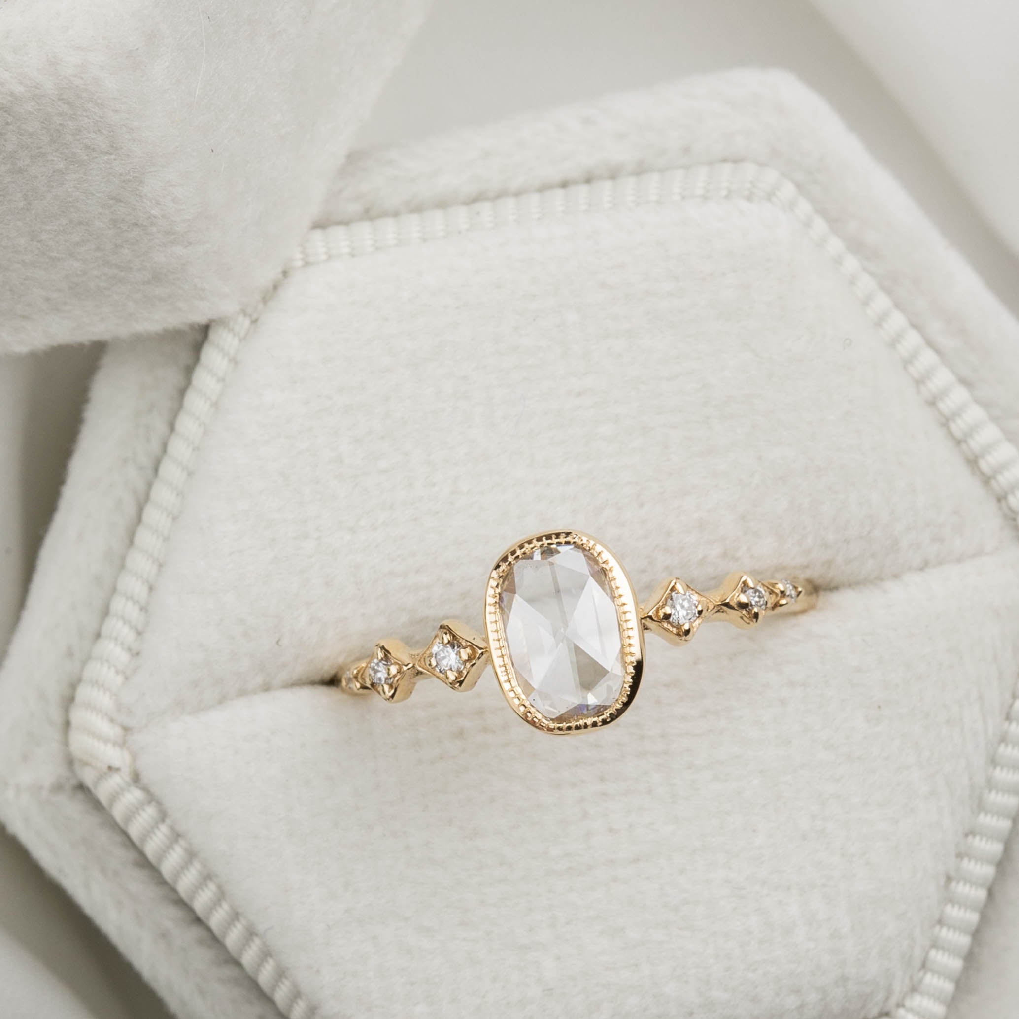 Celeste Oval Diamond Ring