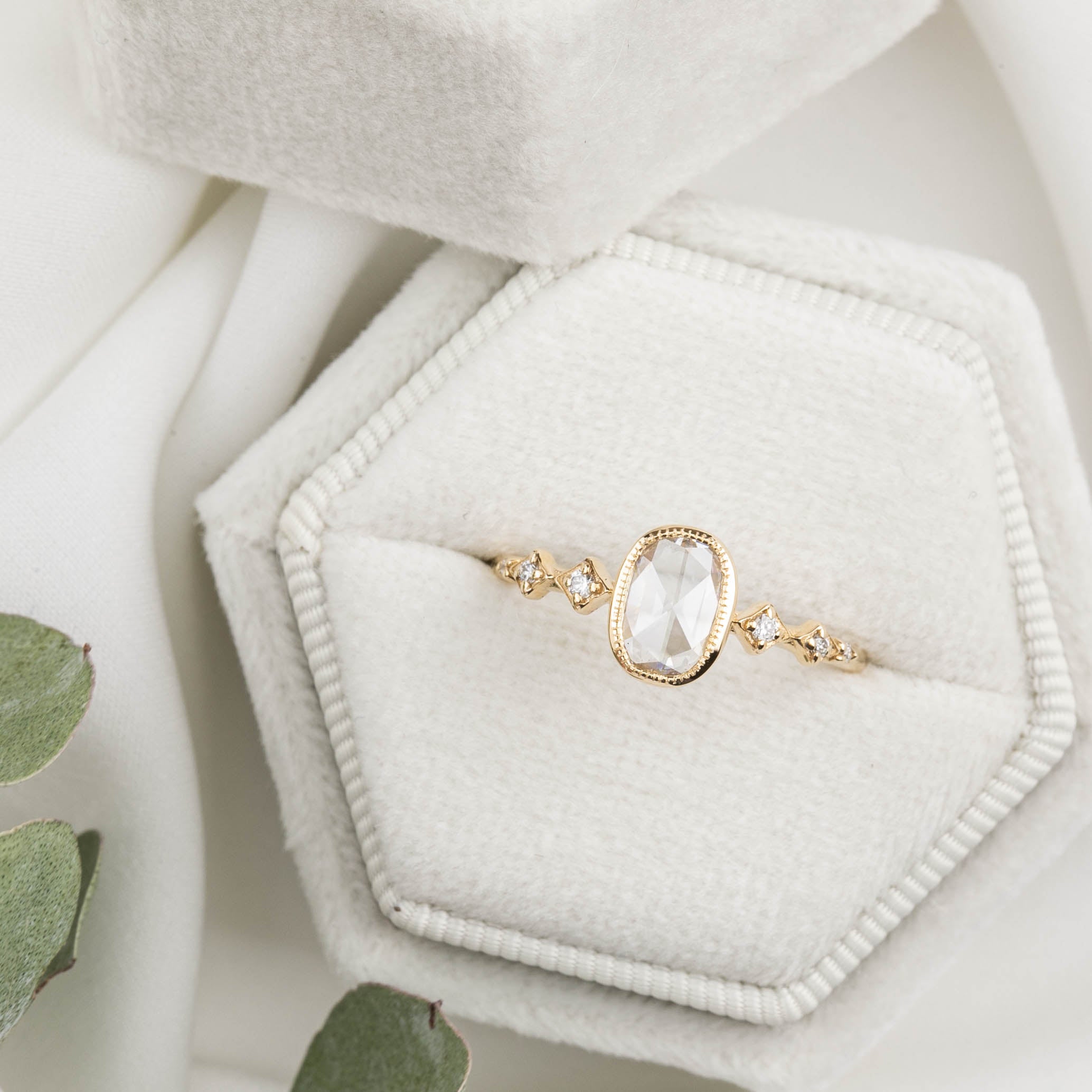 Celeste Oval Diamond Ring