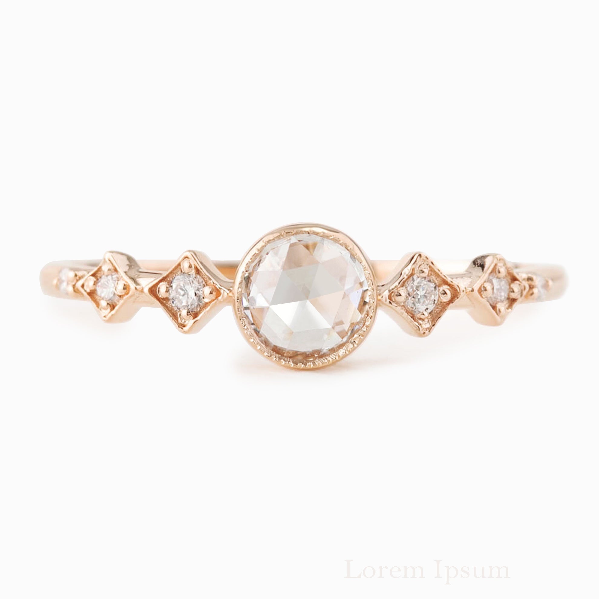 Celeste Round Diamond Ring
