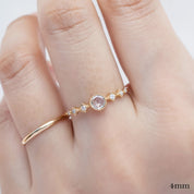 Celeste Round Diamond Ring