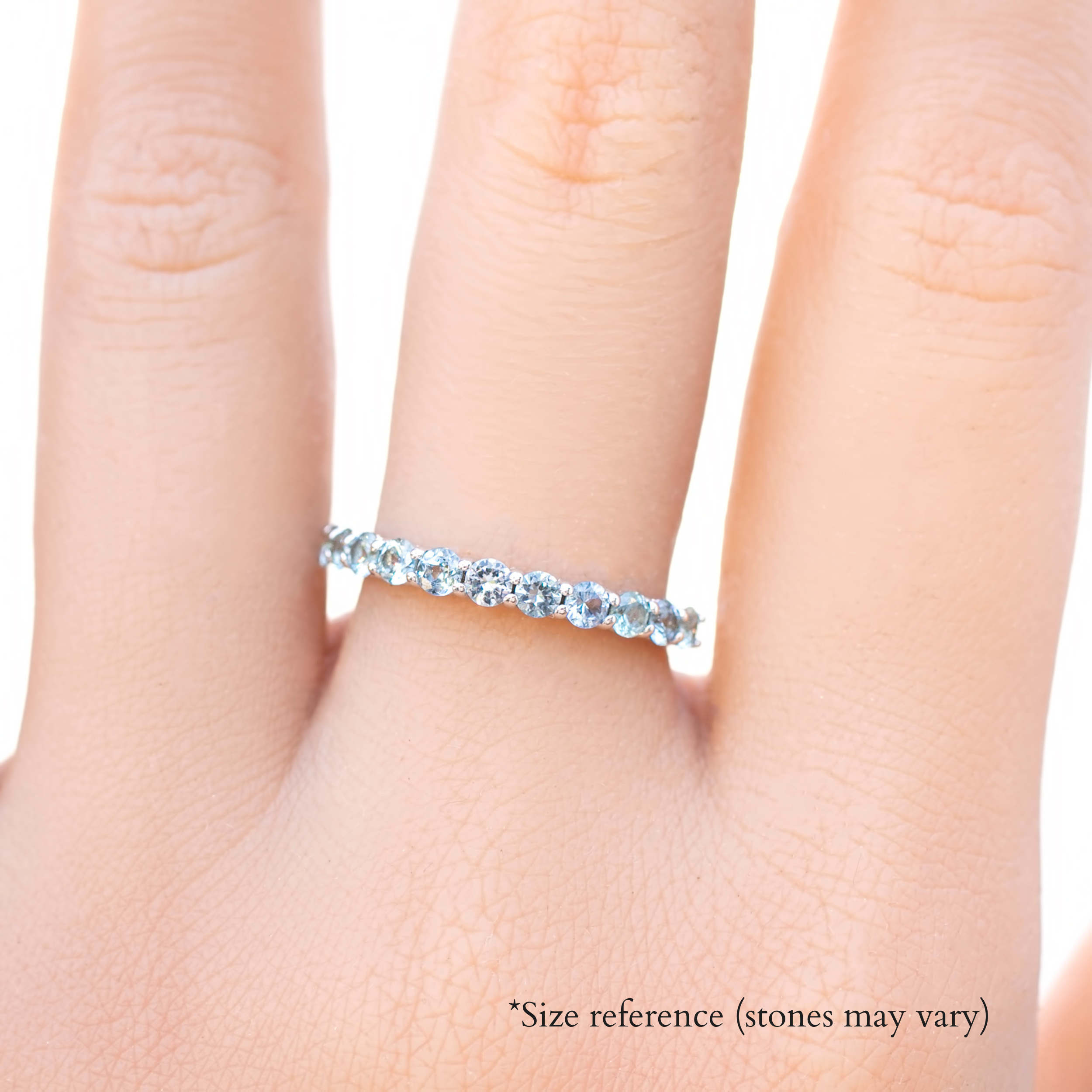 Lydia 2.5mm Montana Sapphire Band