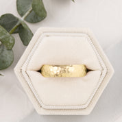 6mm Men's Hammered Wedding Band