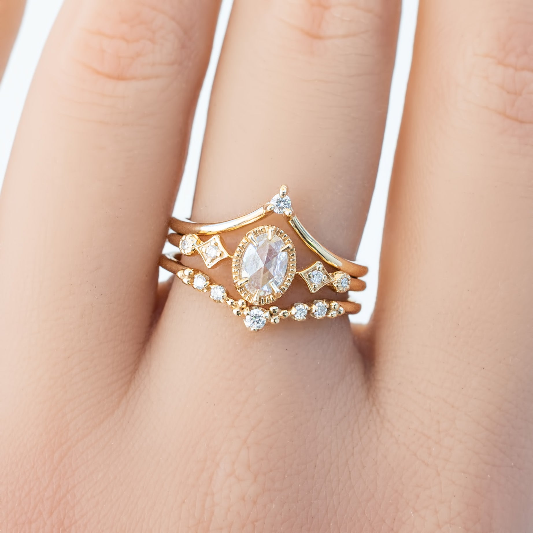 Stella Oval Diamond Ring
