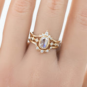 Celeste Oval Diamond Ring