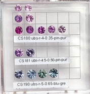 4.0-5.0mm 0.365-0.65ct サファイア ウンバ産 CS180 CS181 CS190