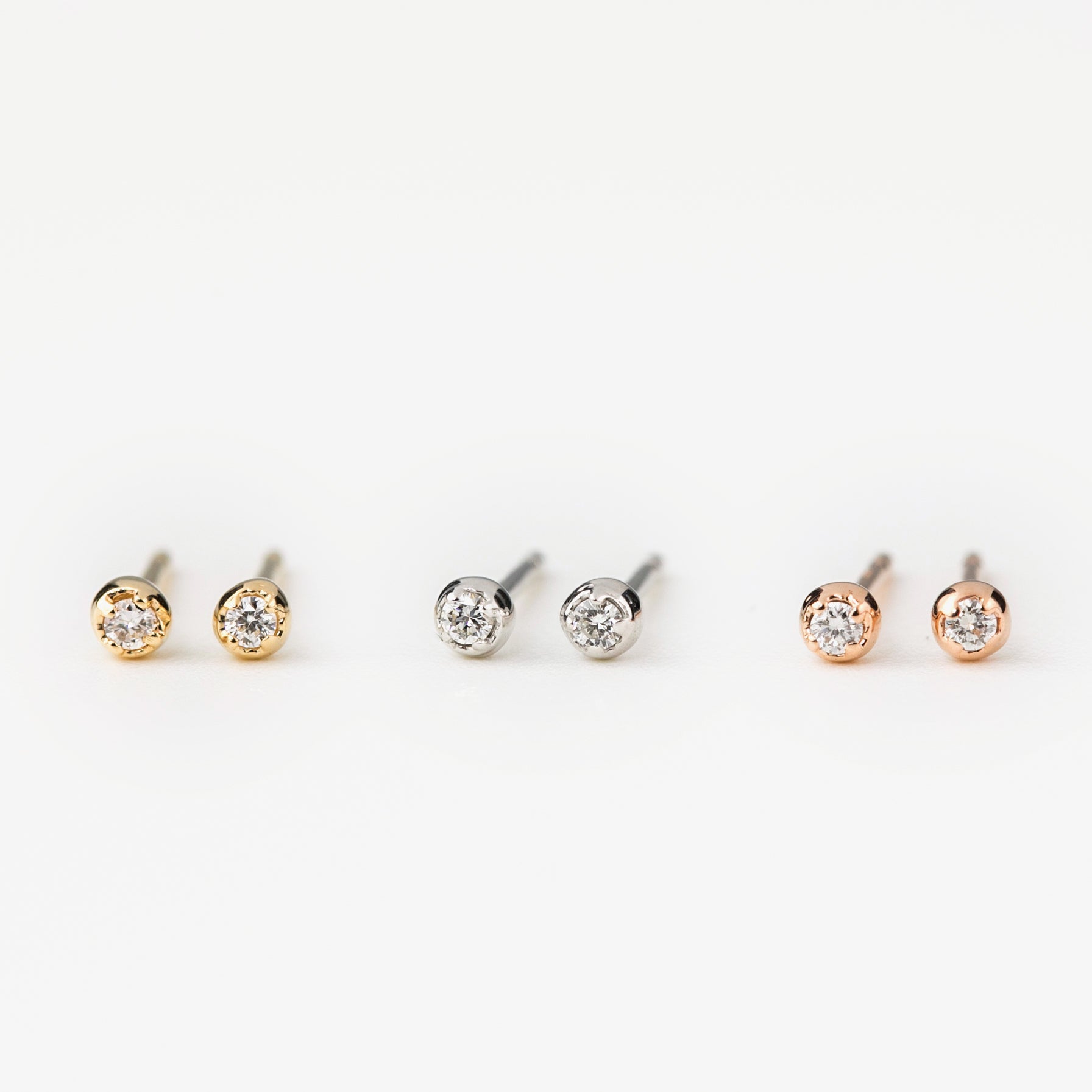 Dahlia 1.5mm Birthstone Stud Earrings (for Kids)