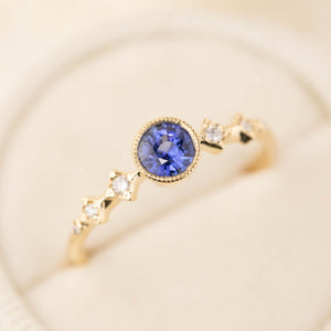 Celeste Ring, 0.40ct Sapphire