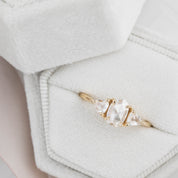 Madison Ring, 0.56ct Rose Cut Diamond, 14k Yellow Gold (One of a kind)