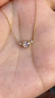 ダリアネックレス(オーバル4~6mm)