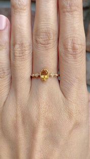 ステラリング・シトリン・K14YG/RG/WG