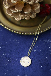Personalized Crescent Diamond Necklace