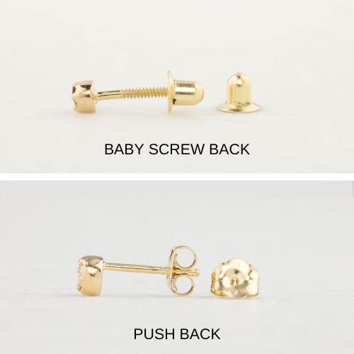 14k Gold Earrings Back