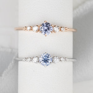 Estel Fleur Ring, 0.30ct Ceylon Sapphire
