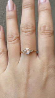 Emilie Round Diamond Ring (with rose-cut sides)