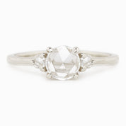 Emilie Round Diamond Ring (with rose-cut sides)