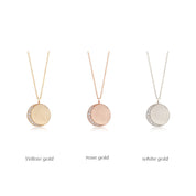 Personalized Crescent Diamond Necklace