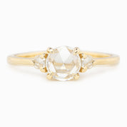 Emilie Round Diamond Ring (with rose-cut sides)