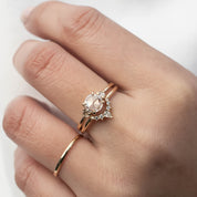Emilie Round Diamond Ring (with rose-cut sides)