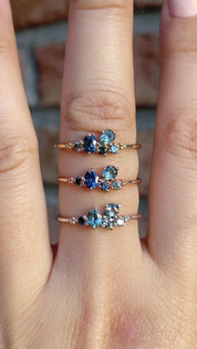 Stardust Cluster Ring, Five Stones