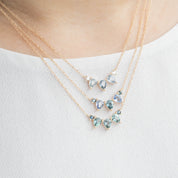 Gloria Necklace, Teal Blue Sapphire