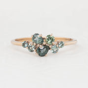Stardust Cluster Ring, Seven Stones (Pick your own gems)