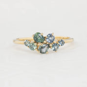 Stardust Cluster Ring, Seven Stones (Pick your own gems)